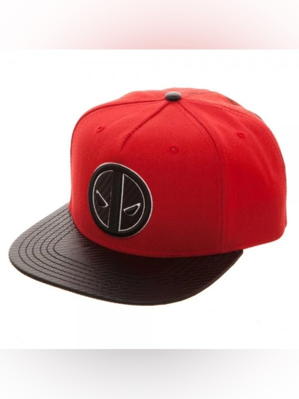 Marvel Deadpool Carbon Fiber Snapback Red & Black Cap Hat